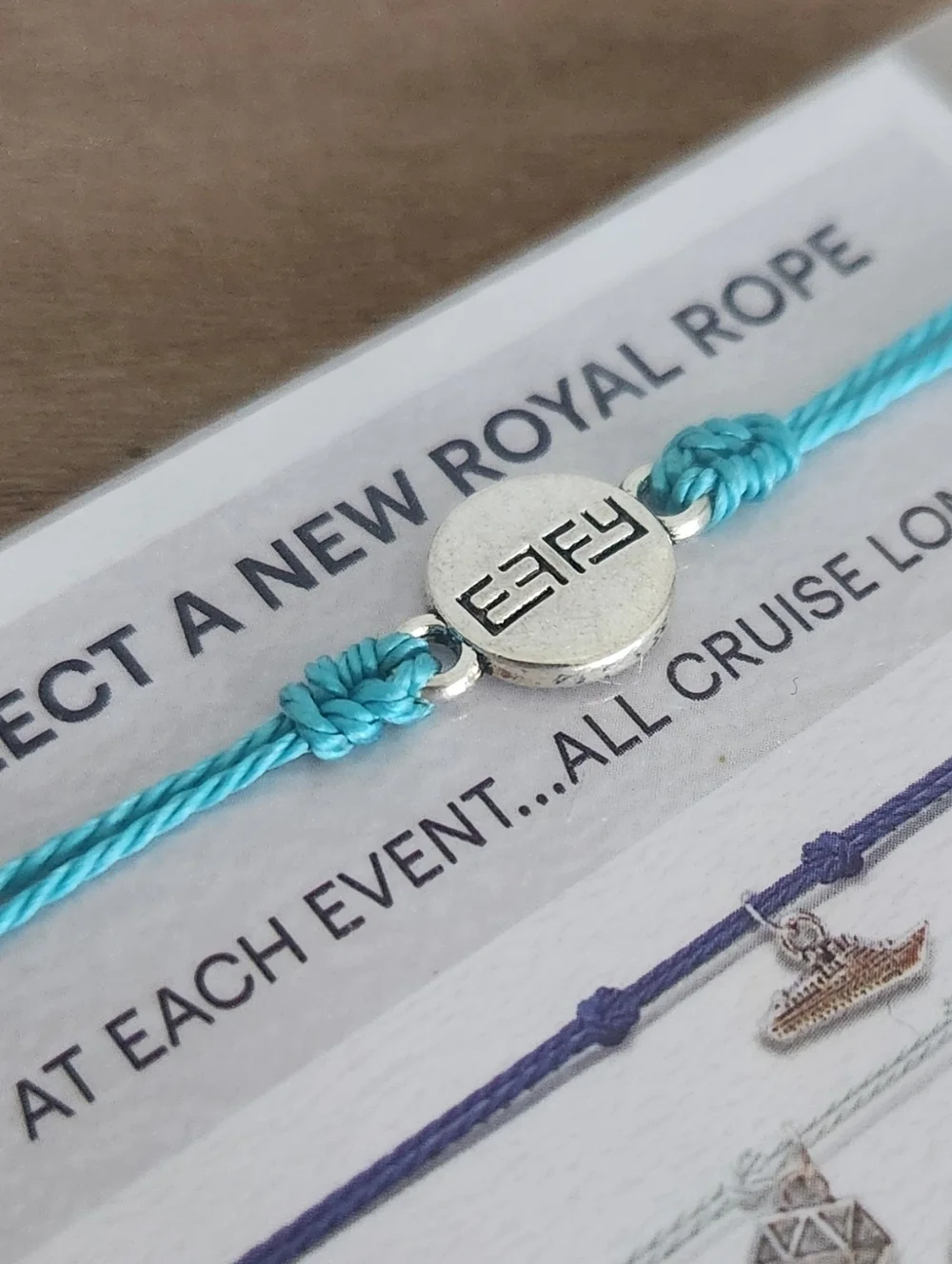 🚢 Rare Effy Royal Caribbean Royal Rope Bracelet - NWT ⚓️